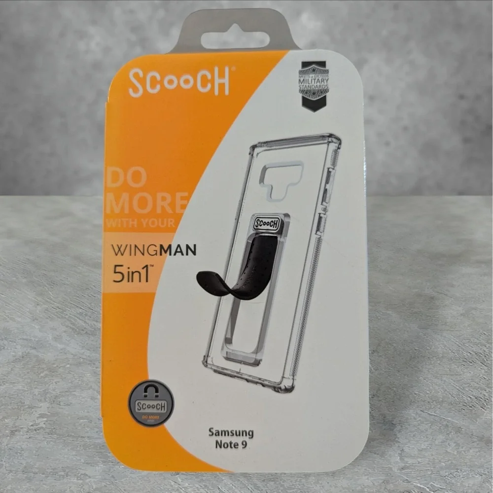 A5. Scooch Wingman 5-in-1 Case For Samsung Note 9 - Clear See Description